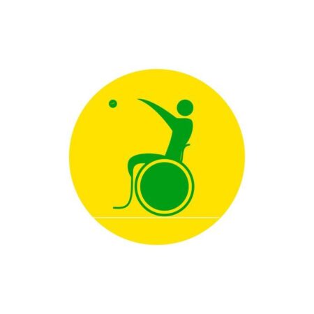 Mit Behinderung Crossboccia spielen