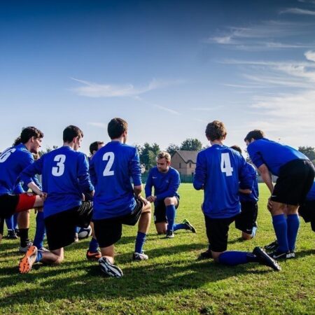 Spieler beim Fußball