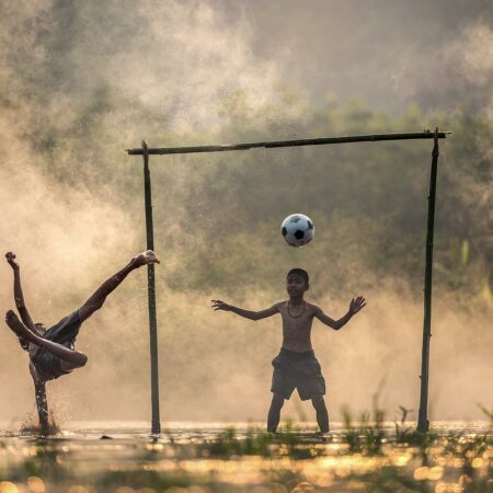 Zwillingsfußball