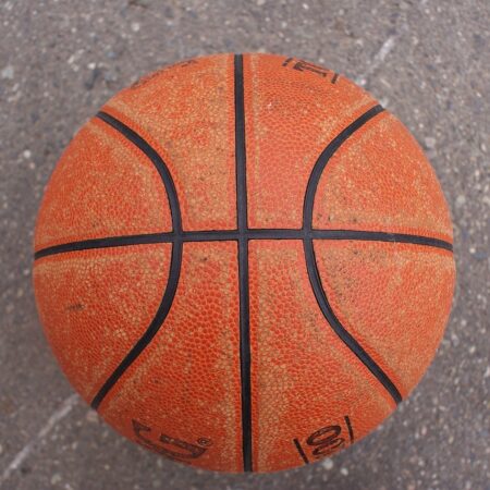 Der Ball beim Basketball