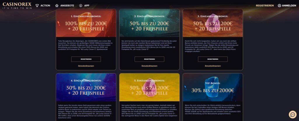 casinorex bonus